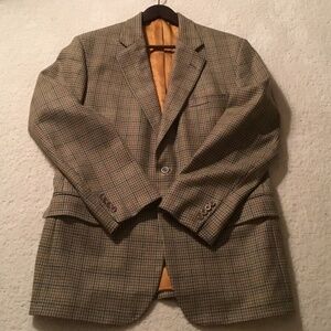 Bespoke Holland and Sherry, Savile Row, Houndstooth Wool Sport Coat